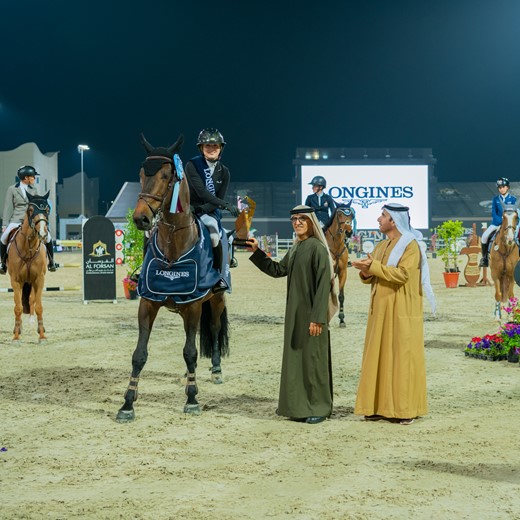 Under the Patronage of Her Highness Sheikha Fatima Bint Mubarak, CHLOE VRANKEN CLAIMS VICTORY IN LONGINES GRAND PRIX AS 10TH FBMA INTERNATIONAL SHOW JUMPING CUP CONCLUDES IN ABU DHABI
