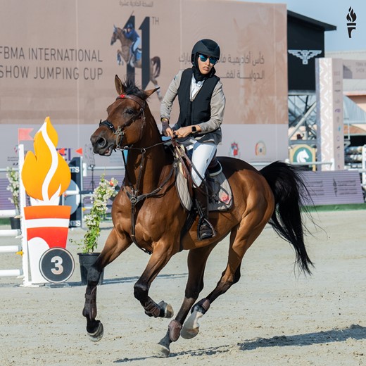 Under the Patronage of Her Highness Sheikha Fatima Bint Mubarak, UAE riders continue to impress at 11th edition of the FBMA International Show Jumping Cup