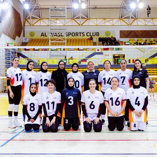 فريق أكاديمية فاطمة بنت مبارك لكرة الطائرة، يستعد لدورة الألعاب الأندية العربية للسيدات